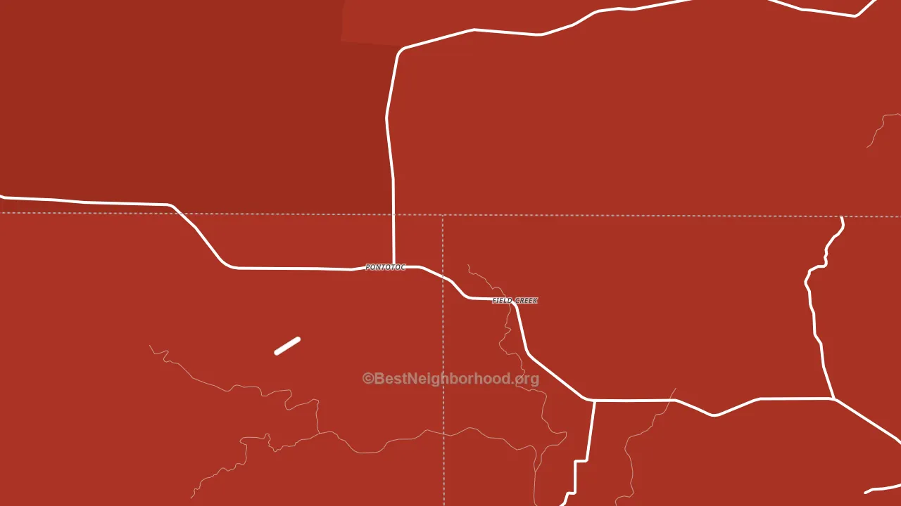 Pontotoc, TX block-group political-lean map