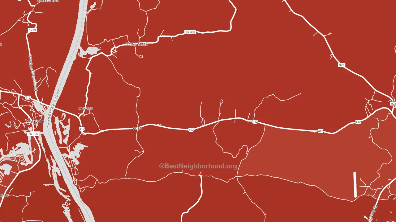 Pope, TN block-group political-lean map