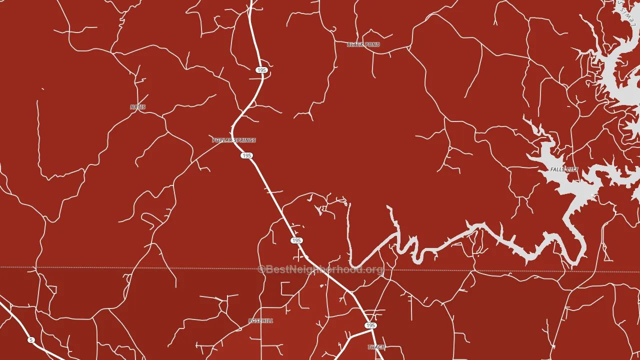Poplar Springs, AL block-group political-lean map