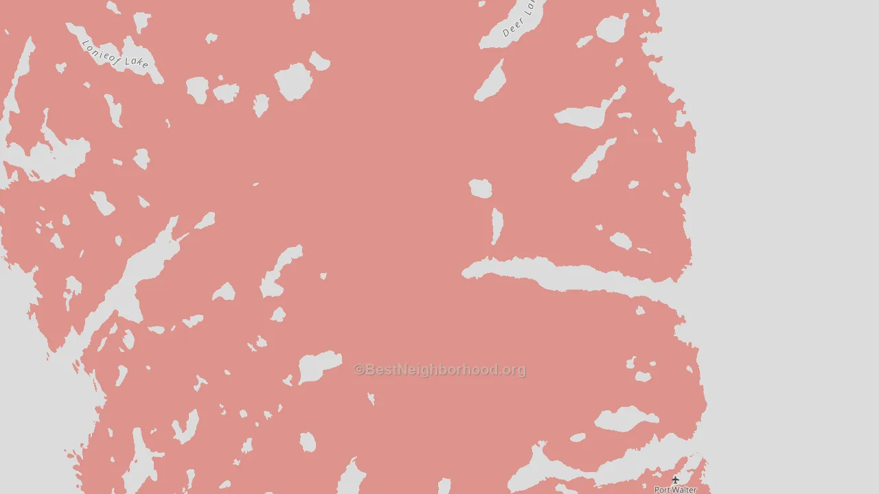 Port Alexander, AK block-group political-lean map