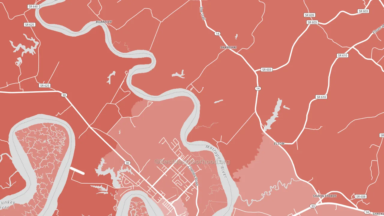 Port Richmond, VA block-group political-lean map