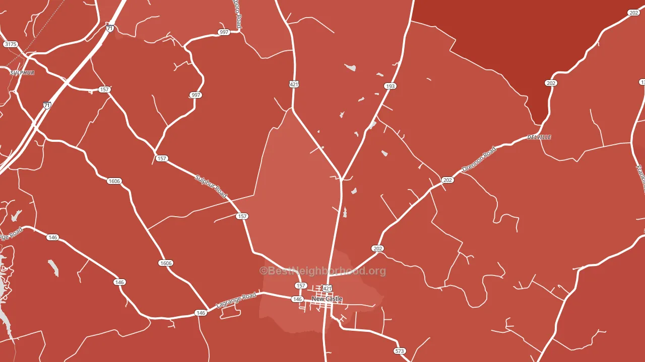 Port Royal, KY block-group political-lean map
