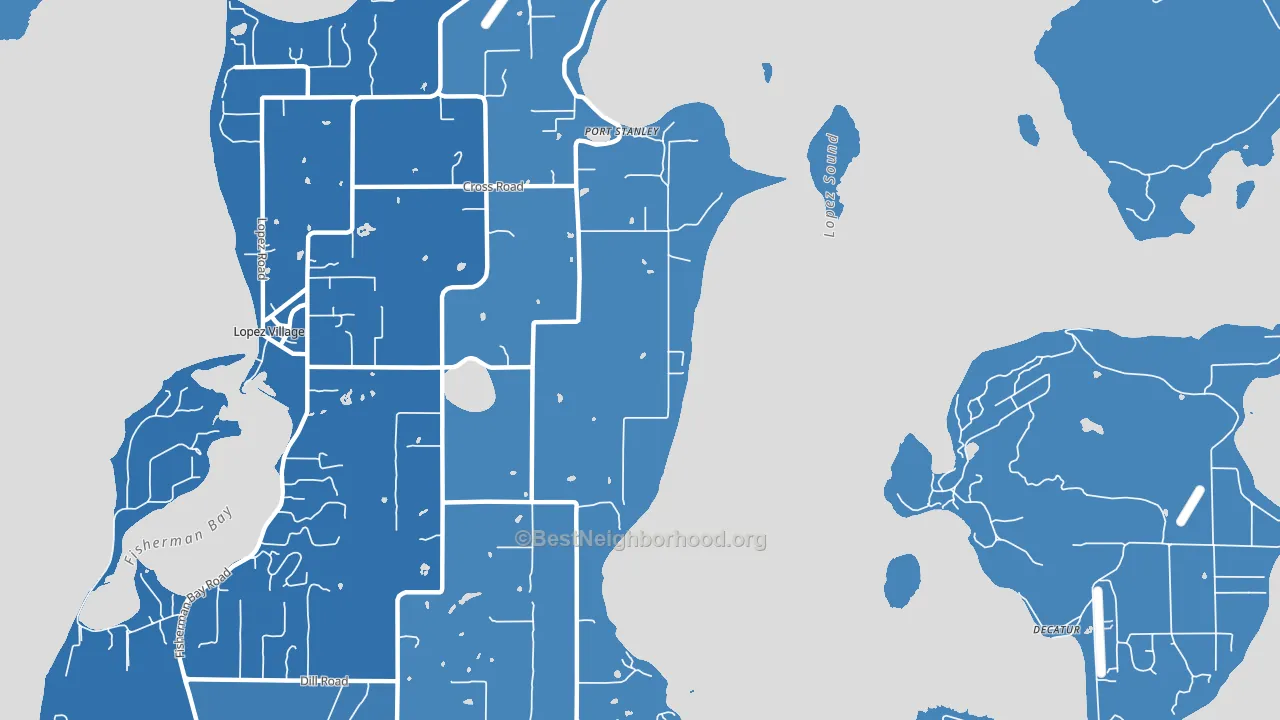 Port Stanley, WA block-group political-lean map