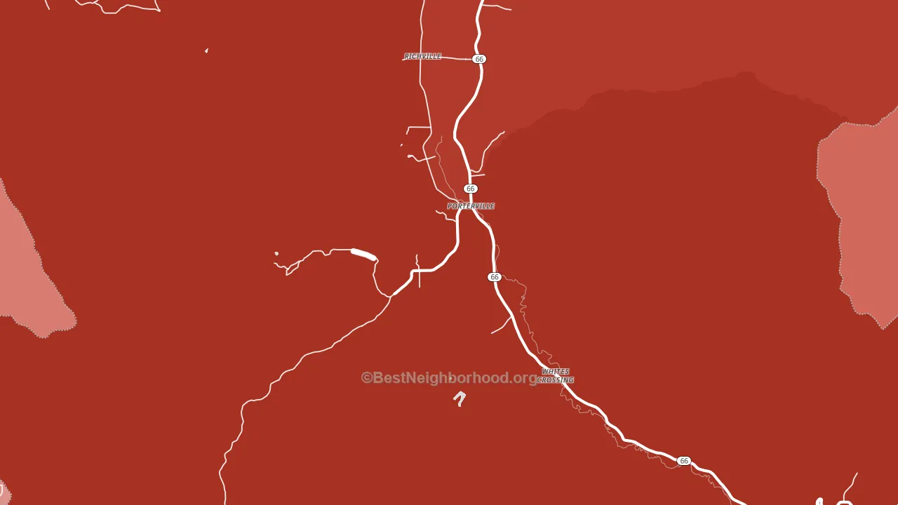 Porterville, UT block-group political-lean map
