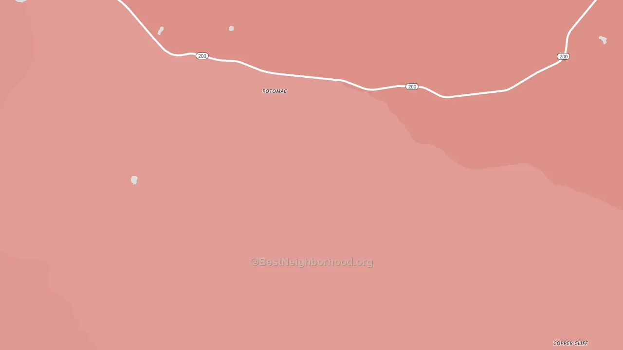 Potomac, MT block-group political-lean map