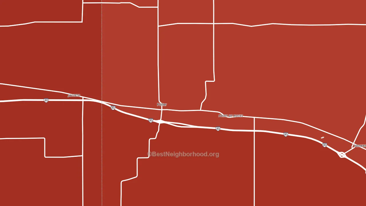 Potter, NE block-group political-lean map