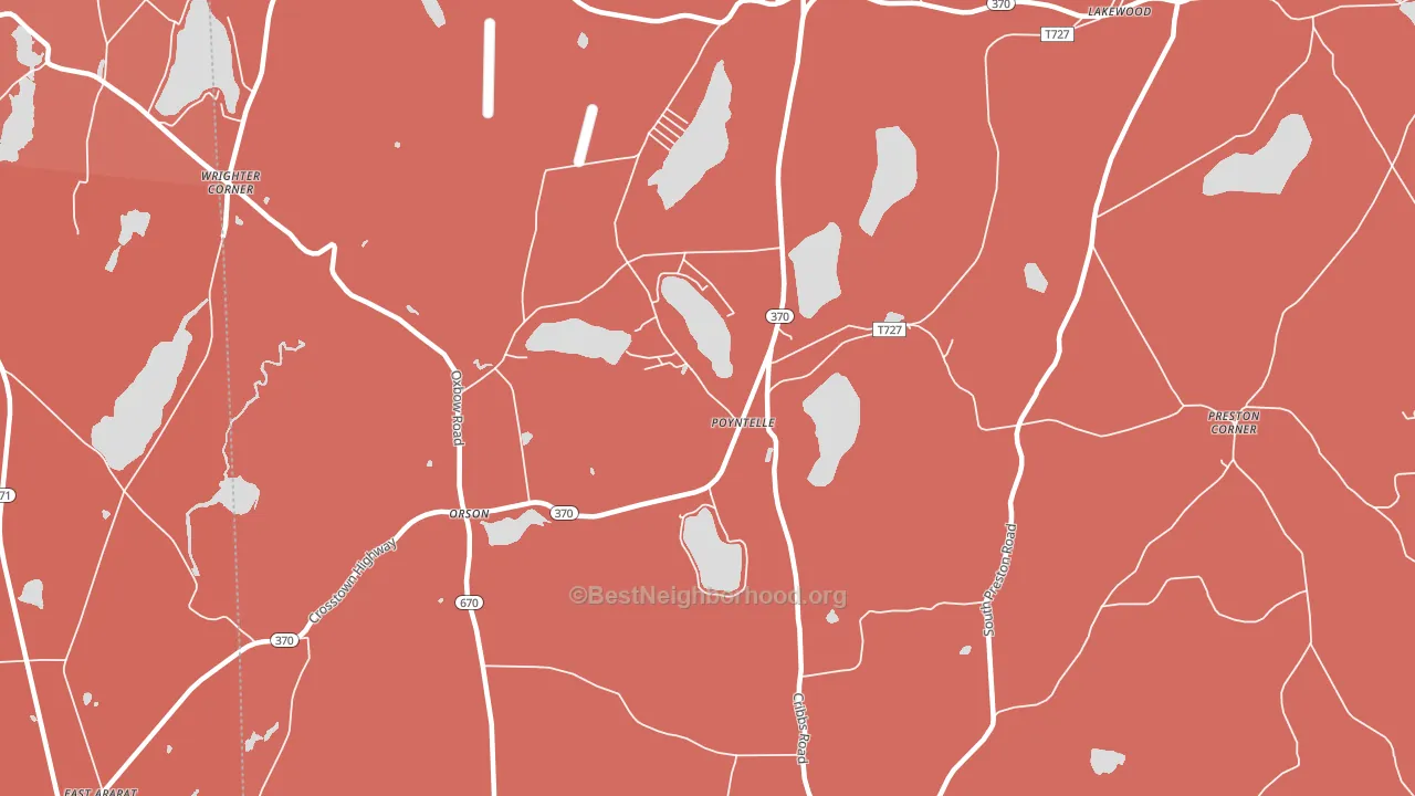 Poyntelle, PA block-group political-lean map