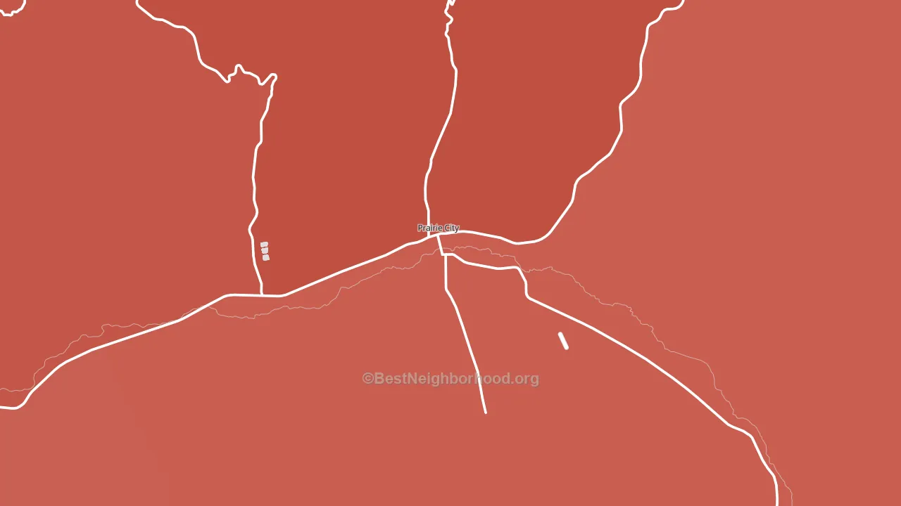 Prairie City, OR block-group political-lean map