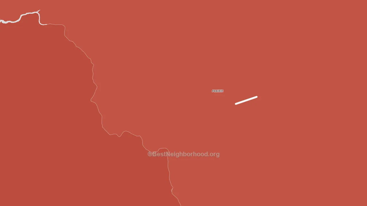 Prairie, ID block-group political-lean map