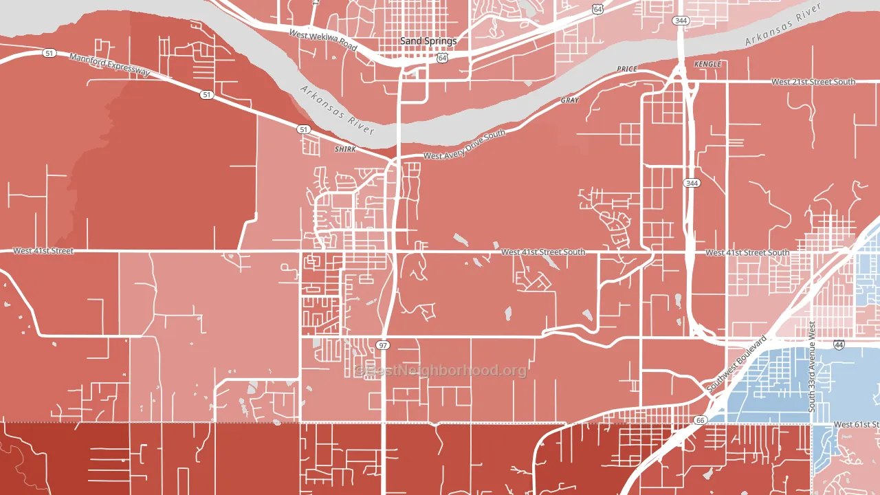 Prattville, OK block-group political-lean map