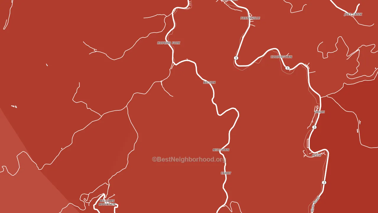 Prenter, WV block-group political-lean map