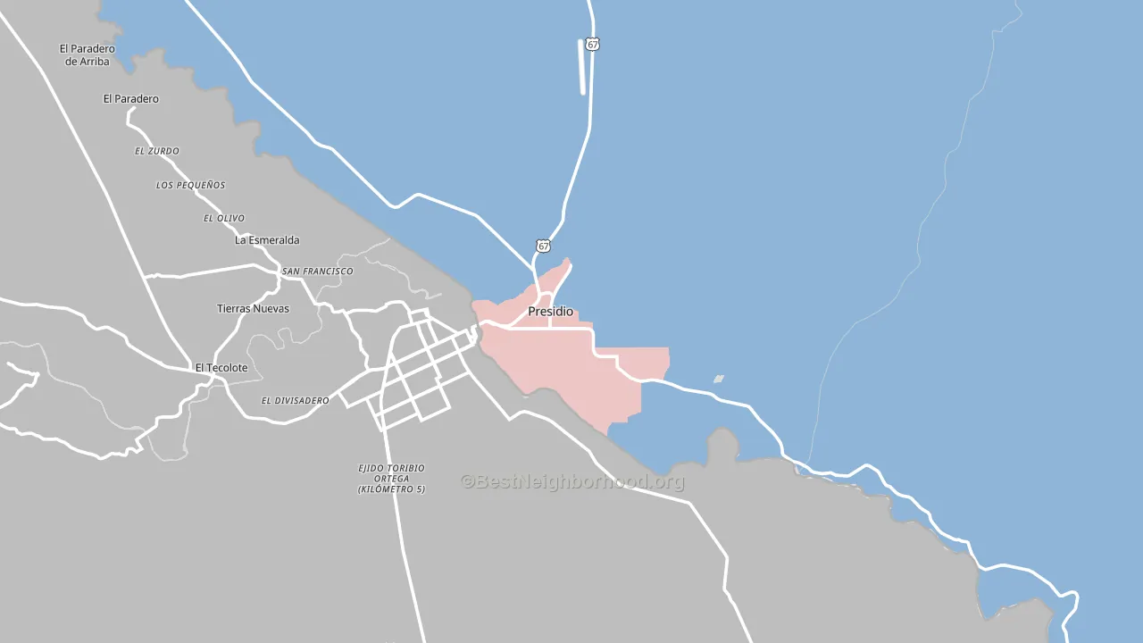 Presidio, TX block-group political-lean map