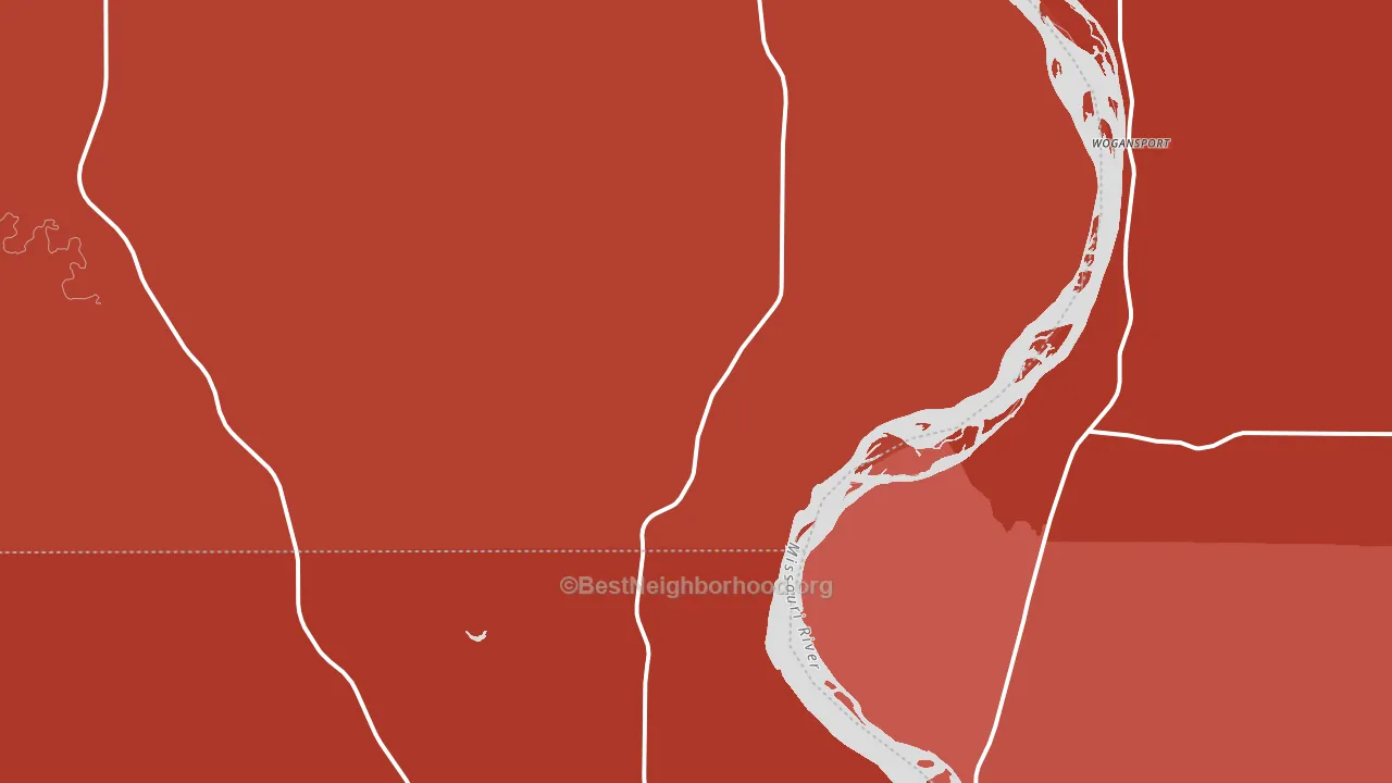Price, ND block-group political-lean map