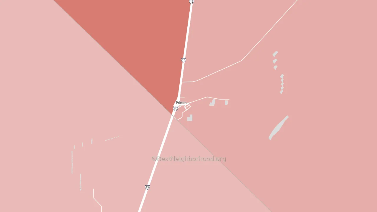Primm, NV block-group political-lean map