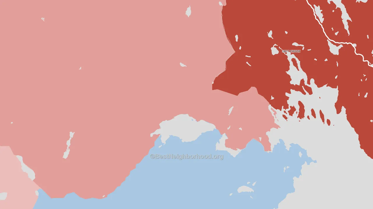 Prince of Wales-Hyder Census Area, AK block-group political-lean map