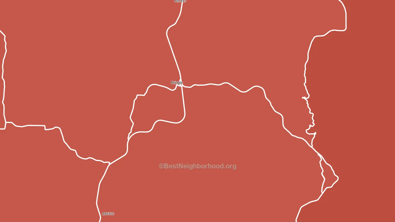 Pringle, SD block-group political-lean map