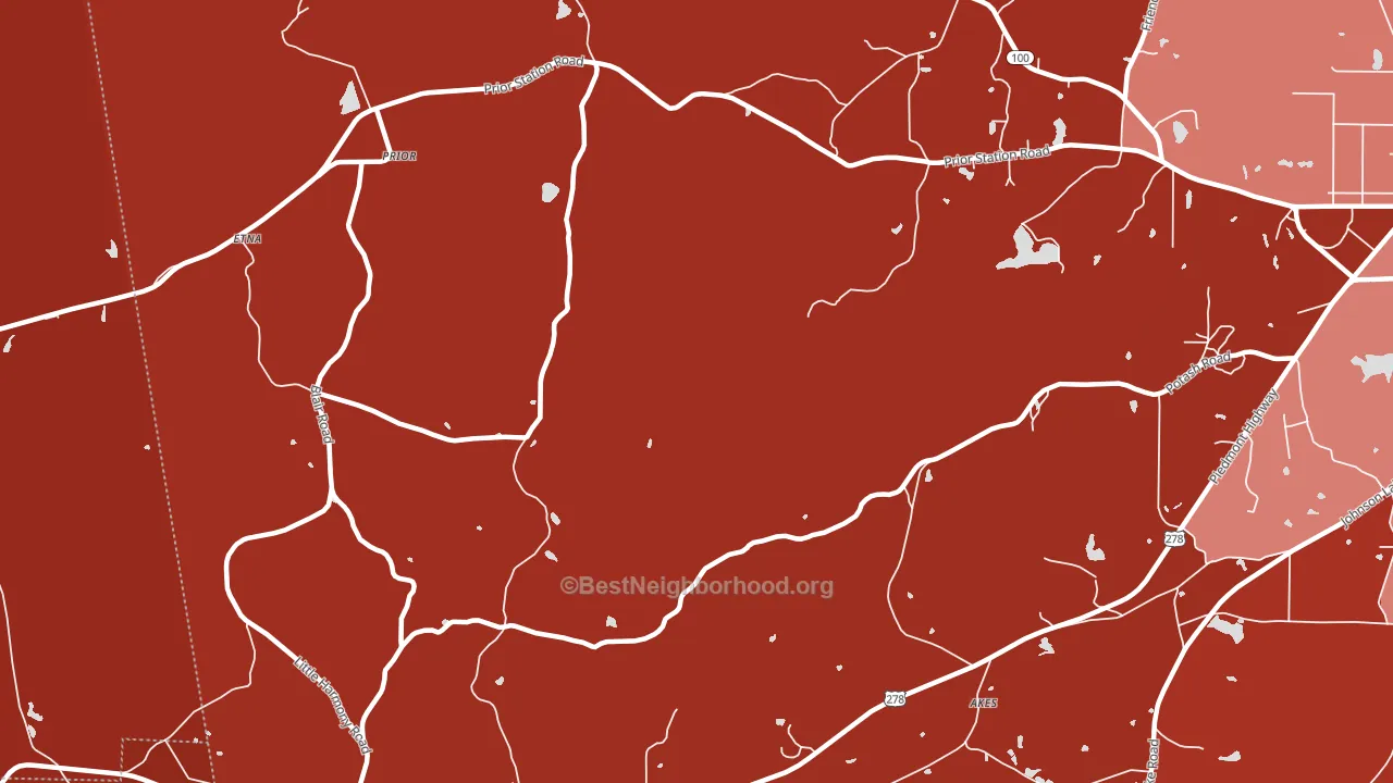 Prior, GA block-group political-lean map