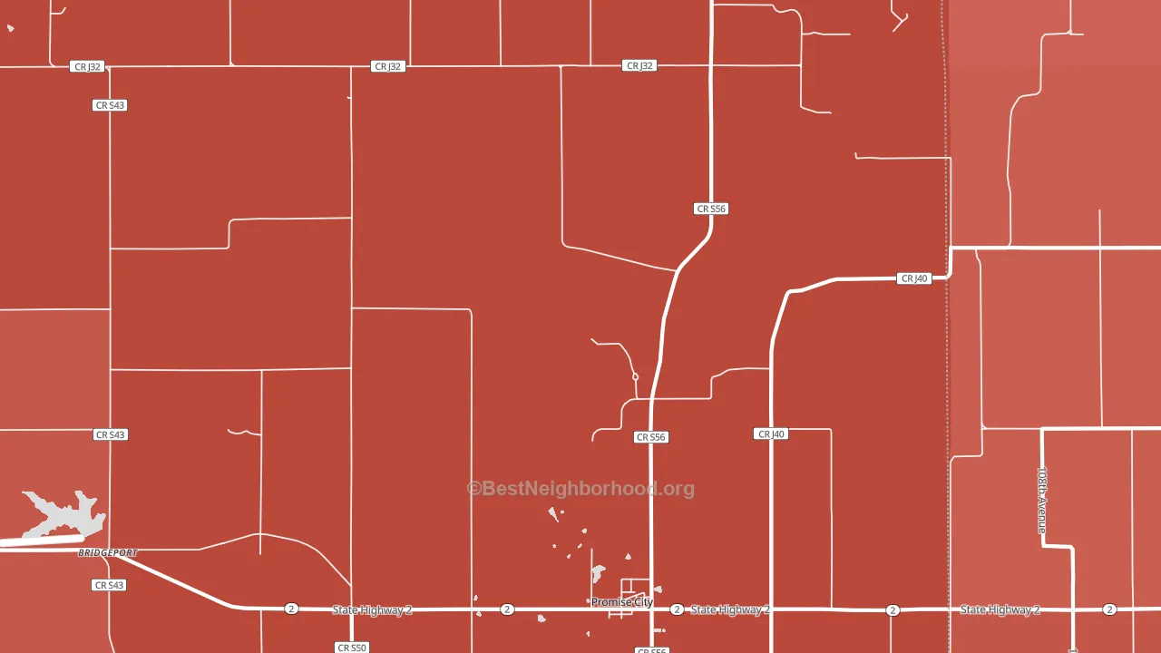 Promise City, IA block-group political-lean map