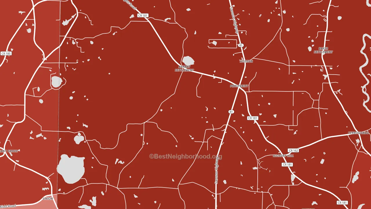 Prosperity, FL block-group political-lean map