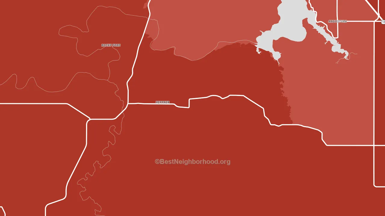 Provo, SD block-group political-lean map