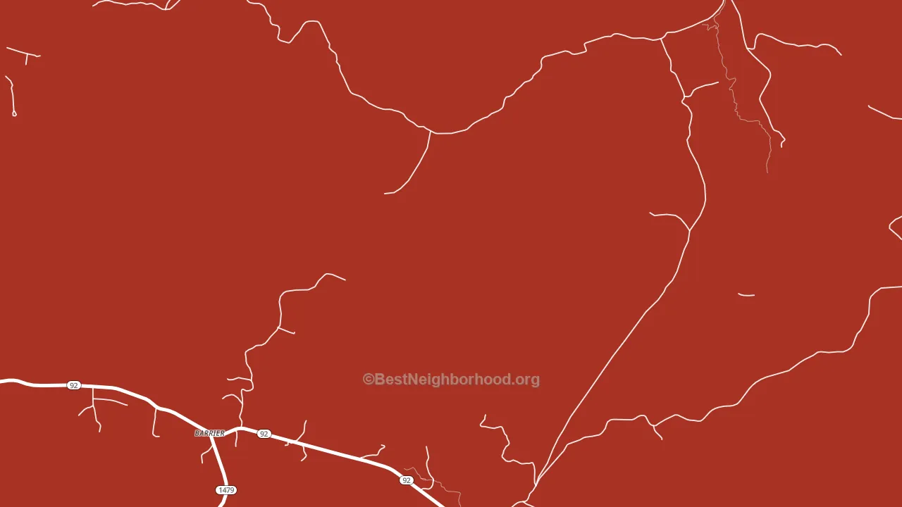 Pueblo, KY block-group political-lean map