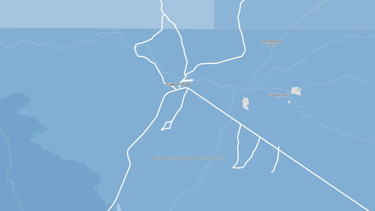 Pueblo Pintado, NM block-group political-lean map