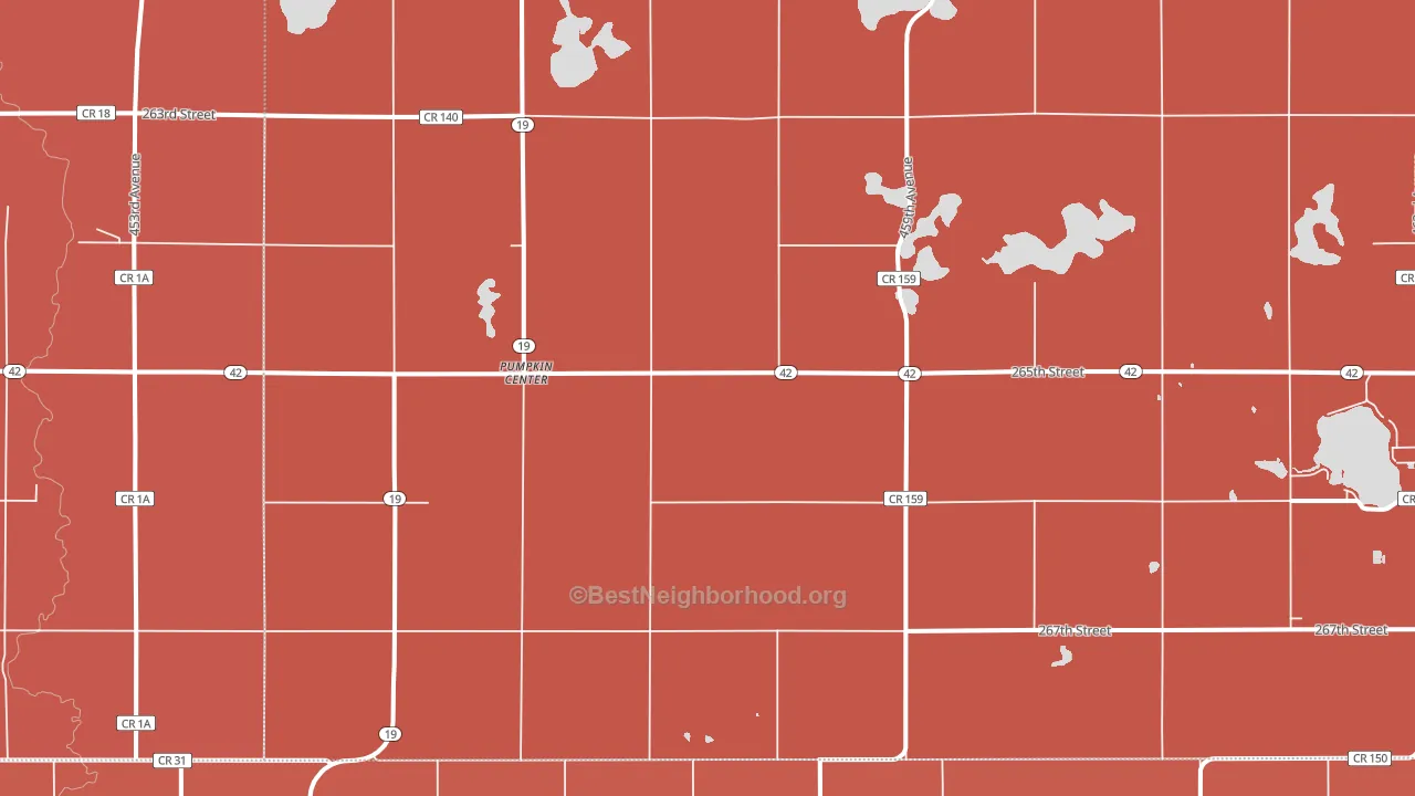 Pumpkin Center, SD block-group political-lean map