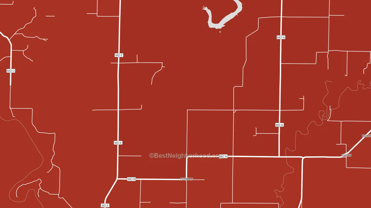 Purman, MO block-group political-lean map