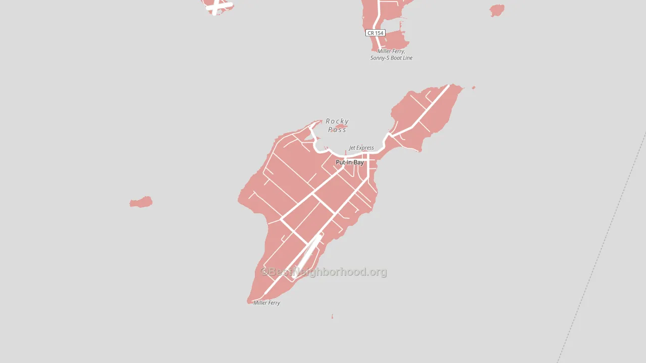 Put-in-Bay, OH block-group political-lean map