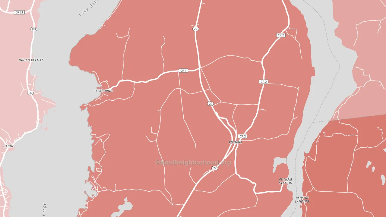 Putnam Station, NY block-group political-lean map