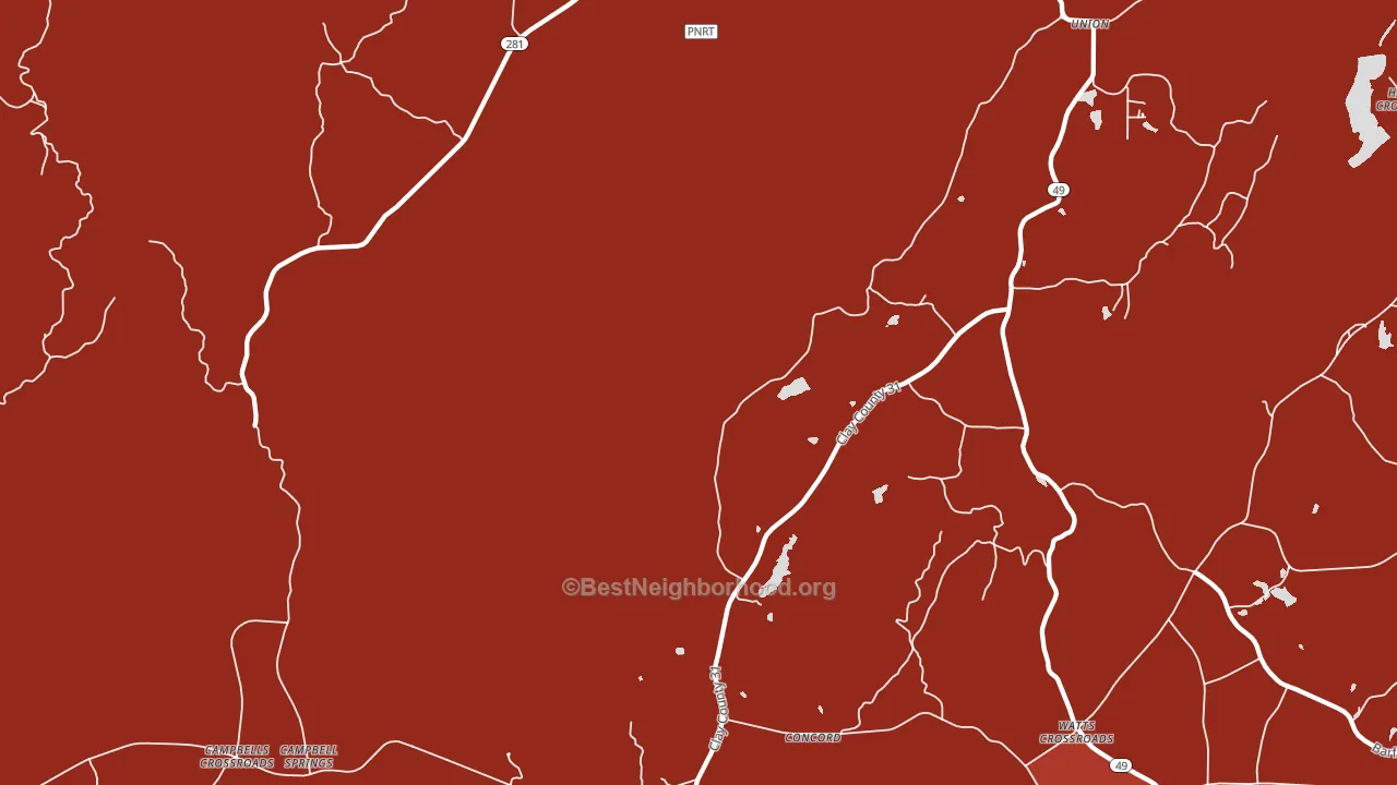 Pyriton, AL block-group political-lean map