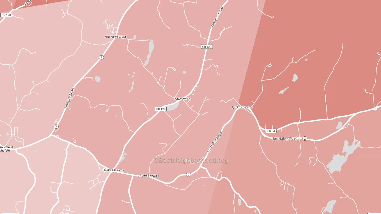 Quackenkill, NY block-group political-lean map
