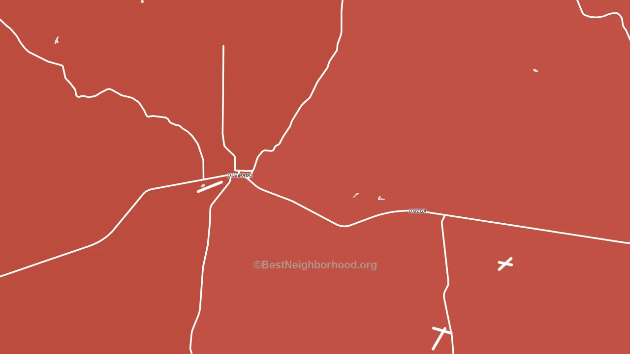 Quemado, NM block-group political-lean map