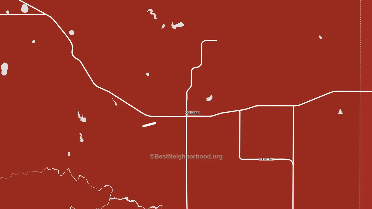 Quitaque, TX block-group political-lean map