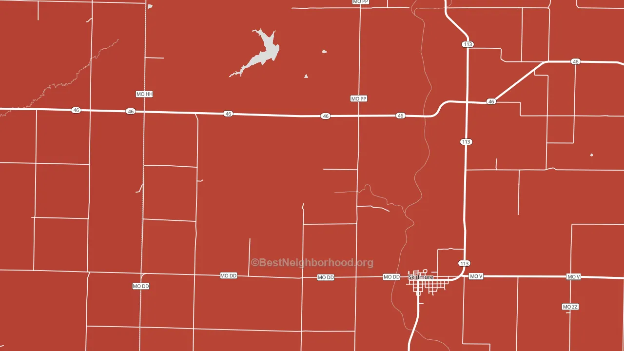 Quitman, MO block-group political-lean map