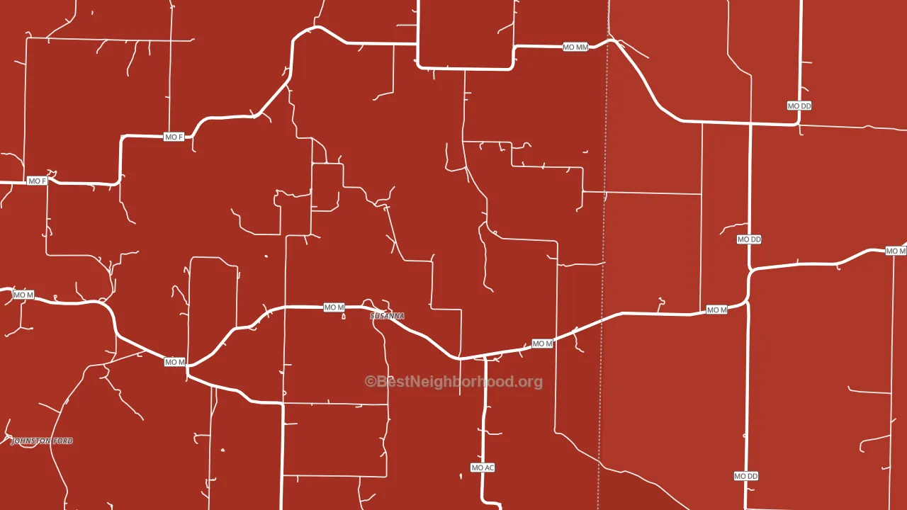 Rader, MO block-group political-lean map