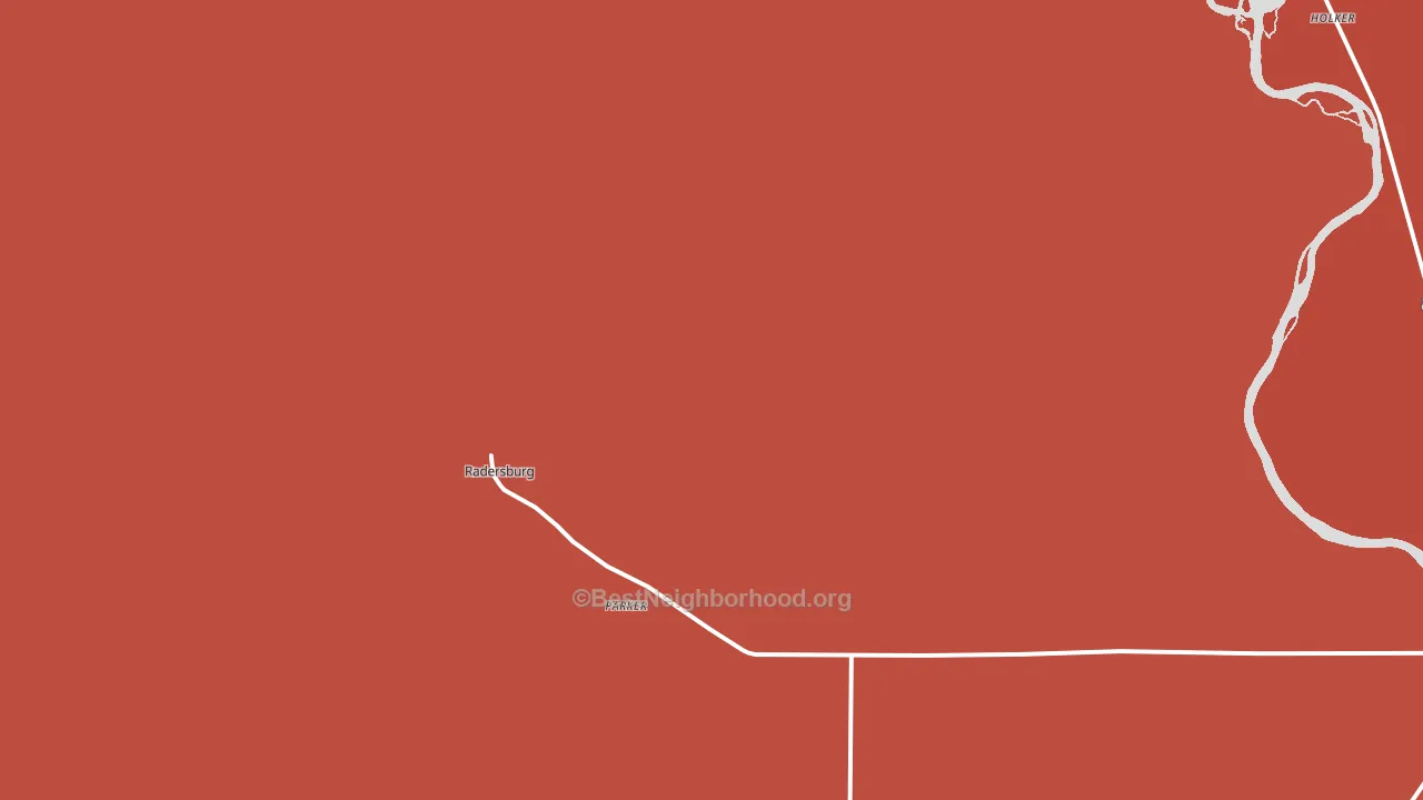 Radersburg, MT block-group political-lean map