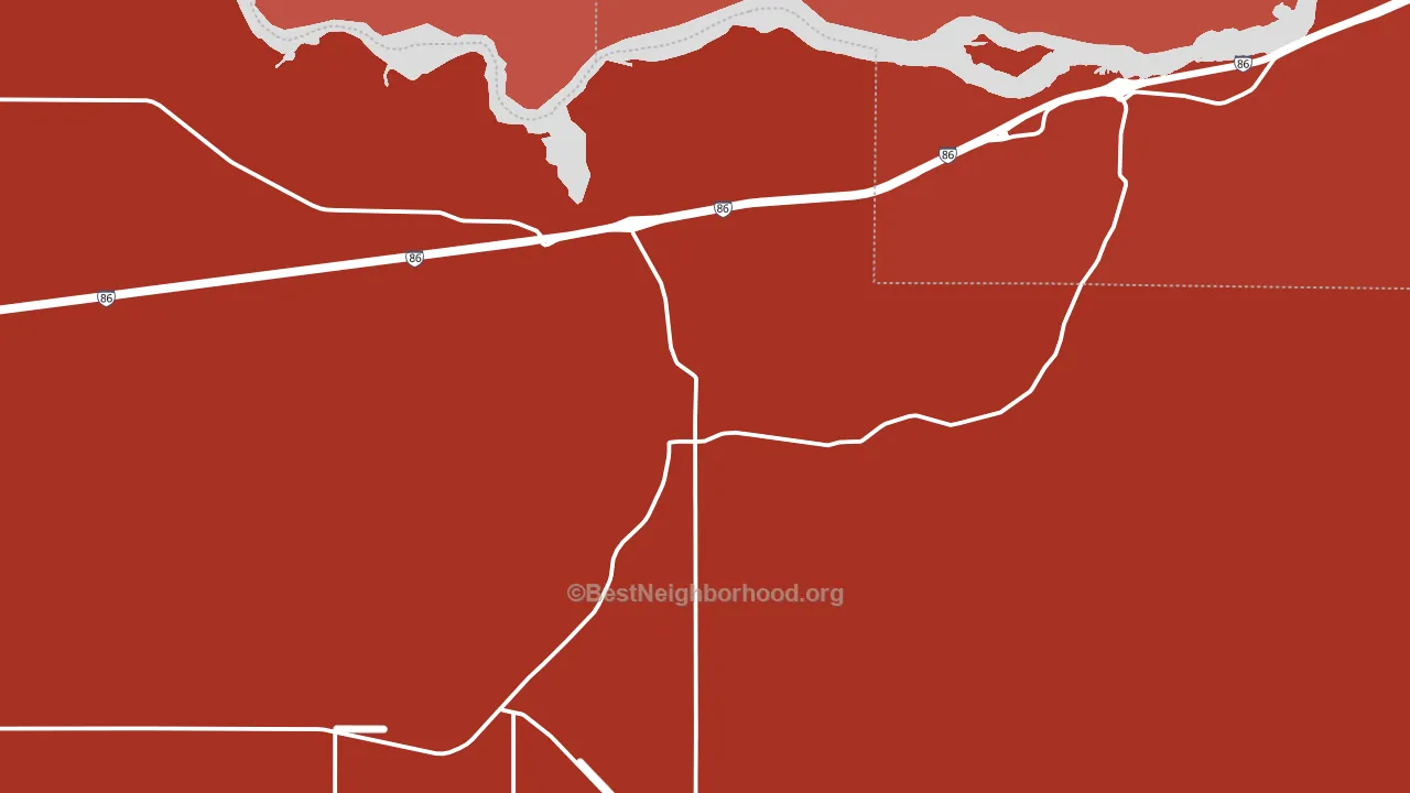 Raft River, ID block-group political-lean map
