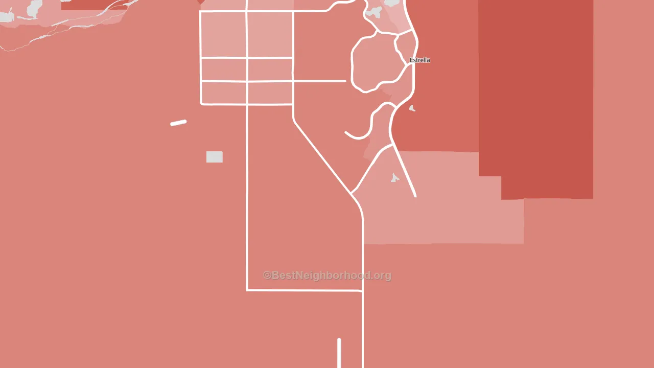 Rainbow Valley, AZ block-group political-lean map