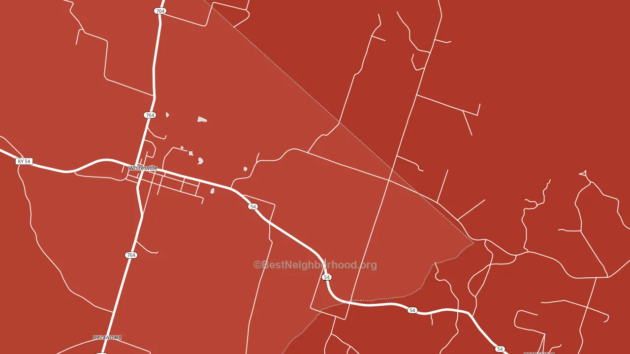 Ralph, KY block-group political-lean map