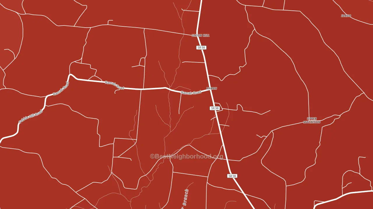 Ramah, TN block-group political-lean map