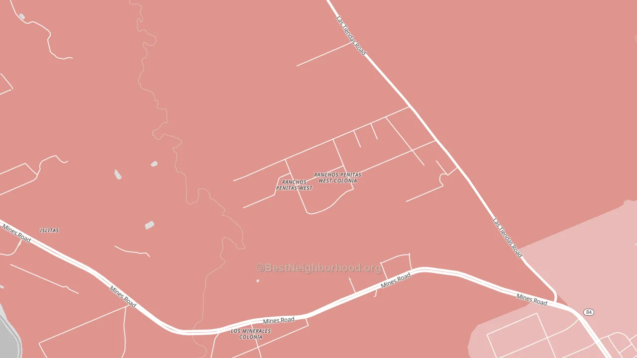 Ranchos Penitas West, TX block-group political-lean map