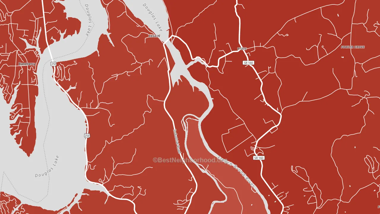 Rankin, TN block-group political-lean map