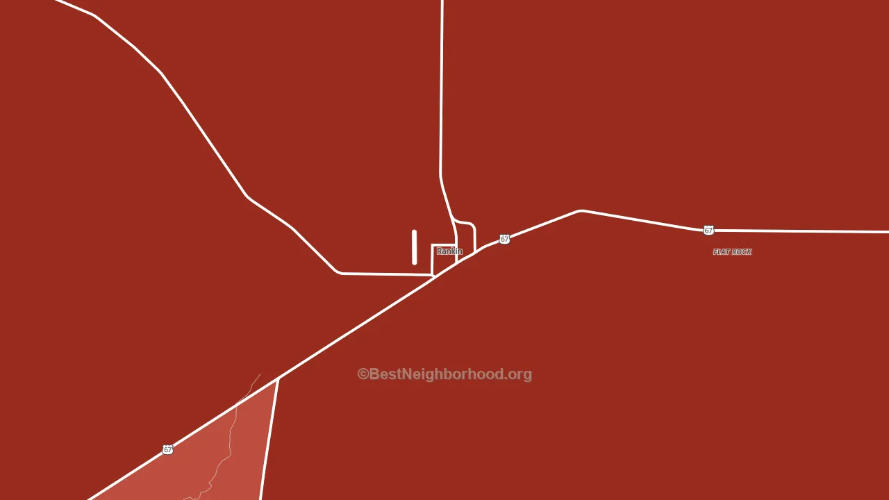 Rankin, TX block-group political-lean map