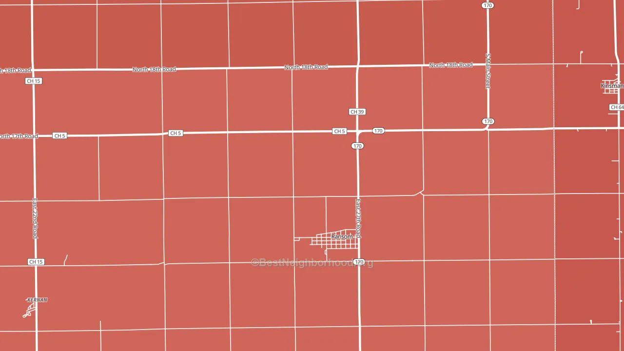 Ransom, IL block-group political-lean map
