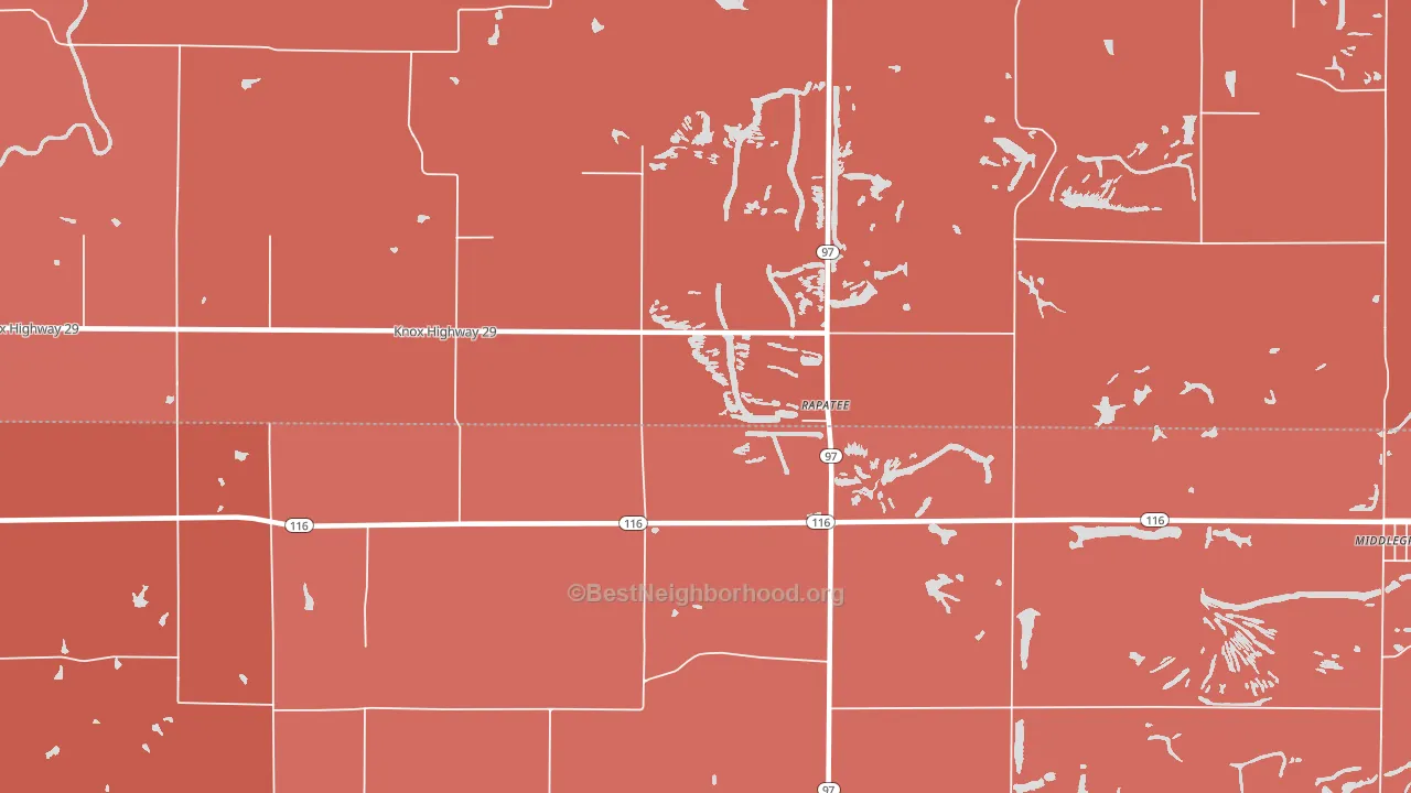 Rapatee, IL block-group political-lean map
