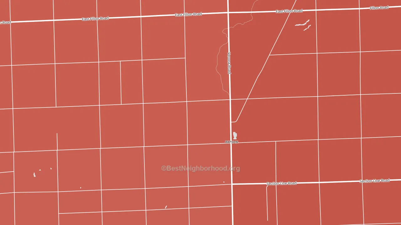 Rapson, MI block-group political-lean map