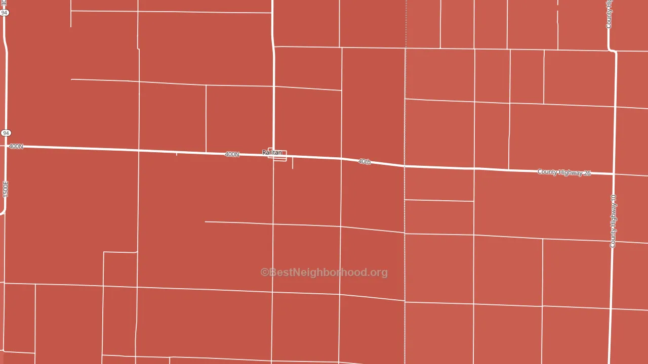 Raritan, IL block-group political-lean map
