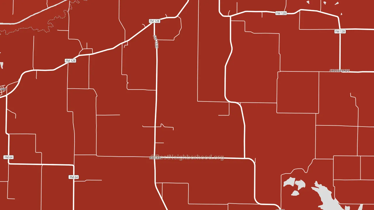 Rattan, TX block-group political-lean map