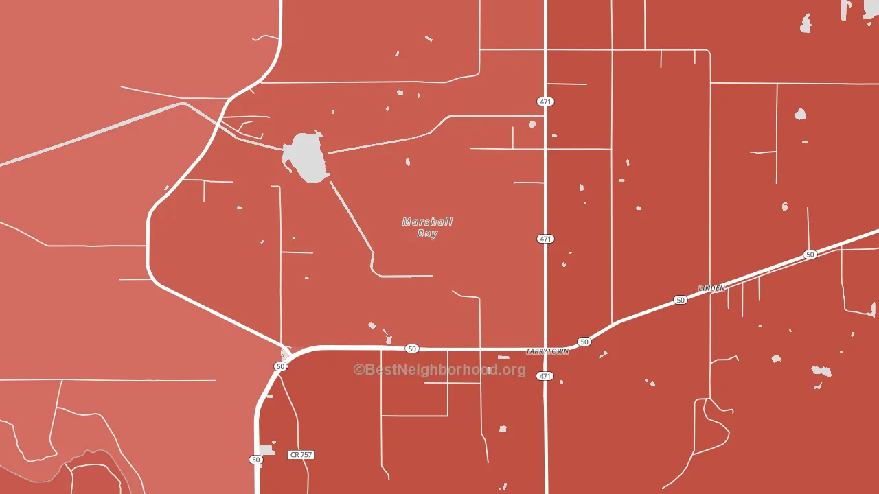 Rdg Mnr Est, FL block-group political-lean map